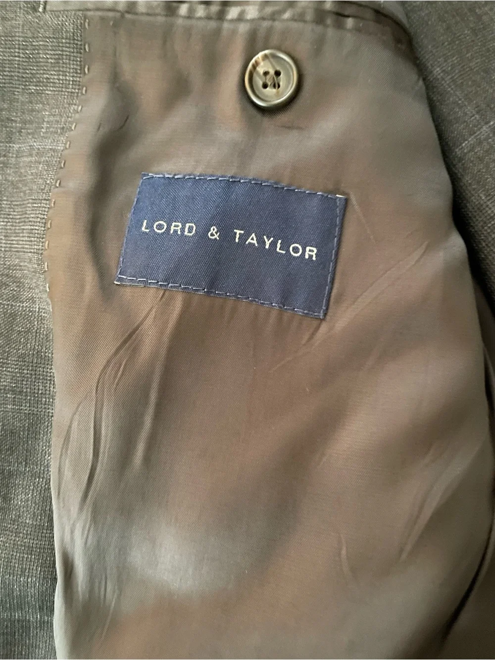 Ralph Lauren Men's Charcoal Gray Three-Piece Suit Vest & Jacket